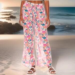 NWT Sz Small L* Space Catalina Sun Daze Floral Summer Swim Cover Up Pants $119